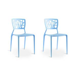 MODE Dondoli Pocci Viento Chair Replica, Blue, Set of 2
