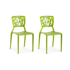 MODE Dondoli Pocci Viento Chair Replica, Green, Set of 2