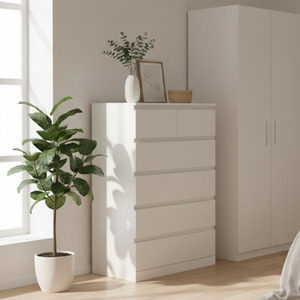 New Arrivals: Loft Ensio Chest of 6 Drawers, Tallboy, Off-White