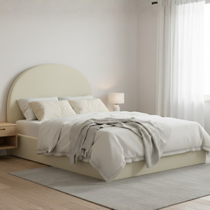 New Arrivals: MODE Nova Fabric Gas Lift Bed Frame with Storage, Beige