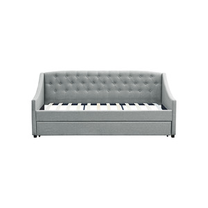 MODE Trina Fabric Trundle Daybed with 2 Mattress Set, NZ Single