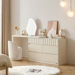 Dressing Tables: Linspire Whisper Adjustable Dressing Table with Chest of 6 Drawers