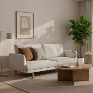 Mode: MODE Sola 3-Seater Sofa, Light Taupe