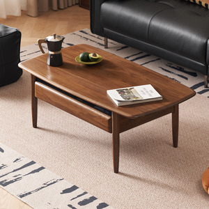 Coffee Tables: Solidwood Lucca Coffee Table, American Black Walnut