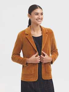 Stretch Cord Blazer | Tan | Nice Things
