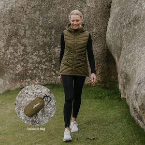Mary Claire Women's 90/10 Packable Vest | Loden | Moke