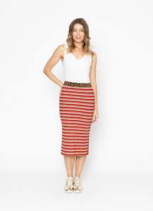 Two By Two: Grove Skirt | Red Stripe | Two by Two