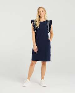 Celeste Dress | Navy | Et Alia