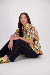 Gin Piped Pant | Navy/Orange | NES