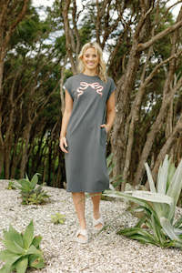 Adele Dress | Homelee | Graphite