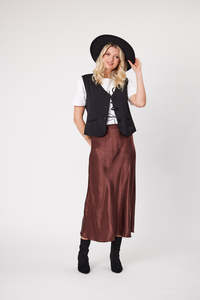 Winter Sale: Kelsey Waistcoat | Black | Lemontree