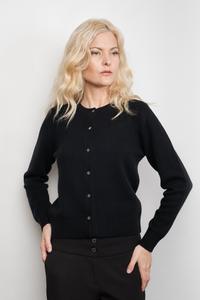 Heritage Golfer Cashmere Knitted Cardigan - Black