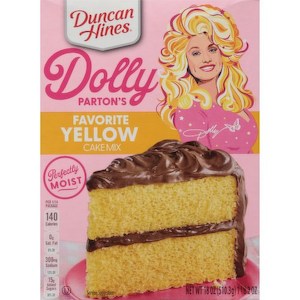 Baking: Duncan Hines Dolly Partons Favorite Yellow Cake Mix 18oz/510.3g