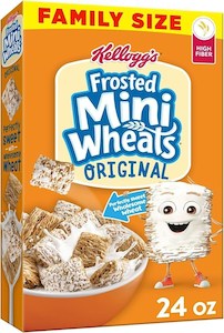 Breakfast: Kelloggs Original Frosted Mini Wheats 24oz