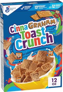 Breakfast: GM Cinnagraham Toast Crunch Wholegrain Cereal 12.oz