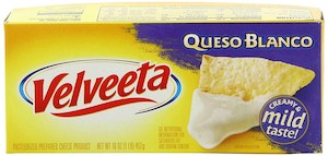 Cheese: Velveeta Queso Blanco Block 16oz/453g