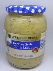 Pickles Relish: Deutsche Kuche German Style Sauerkraut 24oz/680g
