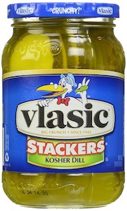 Pickles Relish: Vlasic Stackers Kosher Dill - Classic Dill 24floz/710ml