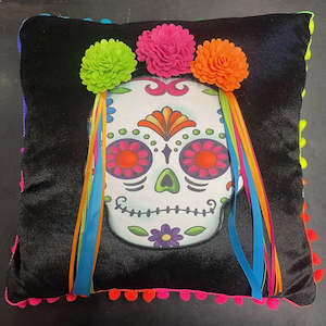 Home Hardware: Dia De Los Muertos Sugar Skull Pillow