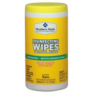 Members Mark Disinfecting Wipes Lemon Scent 78count