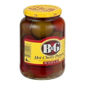 B&G Hot Cherry Peppers Whole 32floz/946ml