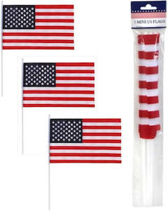 Home Hardware: Mini American Flags 3 Pack