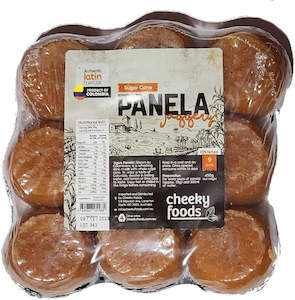 Sweetener: Cheeky Brown Sugar Cane pellets Panela 9 units450g