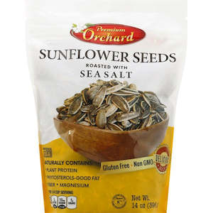 Dietary Specific Range Test Collection: Premium Orchard Sunflower Seed Kernels Roasted with Sea Salt 14oz/396g