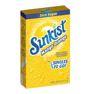 Beverages: Sunkist Mango Orange Singles to Go 6pk STG 0.42oz/12g
