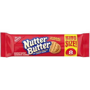 Baked Goods: Nutter Butter King Size 8 Cookies 3.5oz/100g