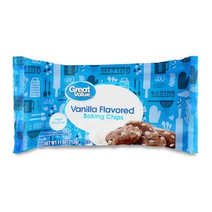 Baking: Great Value Baking Chips Morsels Vanilla 11oz/312g