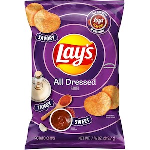 Nibbles Snacks: Lays All Dressed 7.75oz/219.7g