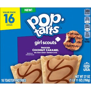 Breakfast: Pop Tarts - 16pk Girl Scouts Frosted Coconut Caramel 27oz/768g