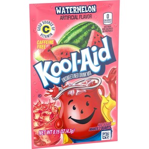 Beverages: Kool Aid Drink Mix Watermelon 0.14oz