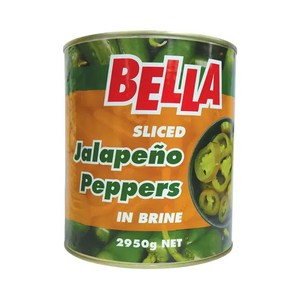 Meals: Bella Jalapeno Peppers Sliced in Brine 2950g