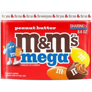 American Test Collection: M&Ms Mega Peanut Butter 8.6oz/243.8g