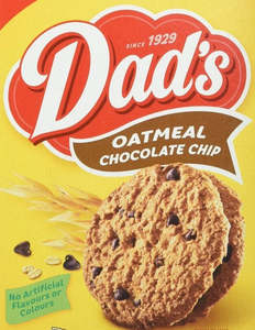 Dietary Specific Range Test Collection: Christie Dads Oatmeal Chocolate Chip Cookies 2pk 38g