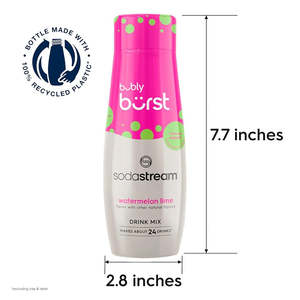 Beverages: Soda Stream Bubly Burst Watermelon Lime mix 14.9floz/440ml