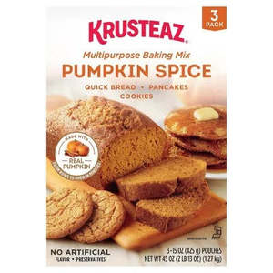 Baking: Krusteaz Baking Mix Pumpkin Spice 3 x 15oz/425g