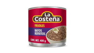 La Costena Refried Bayo Beans (Frijoles Bayos Refritos) 400g