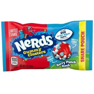 Nerds Gummy Clusters Berry Punch Rush 3oz/85g