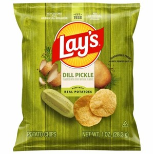 Lays Dill Pickle Potato Chips 1oz/28.3g