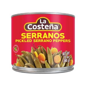 La Costena Pickled Serrano Peppers 12oz/340g