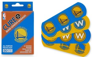 CureIt NBA Bandaids Adhesive Bandages Golden State Warriors 50pk