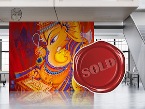 Products: Ganesha Writing Mahabharata - Original Painting Artismita