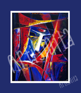 Products: Woman By The Tribal Fire - Framed Print Artismita
