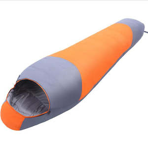 Garden Outdoor: Sleeping Bag 0ºC -15ºC /-35ºC white Duck Down feather 1800g (orange)
