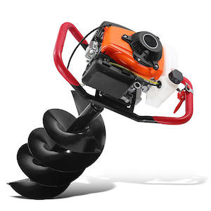 Garden Outdoor: Gasoline engine 88cc power ground hole earth drill （Auger not include)