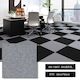 Carpet Squares Carpet tiles 60x60cm  Gray n Black