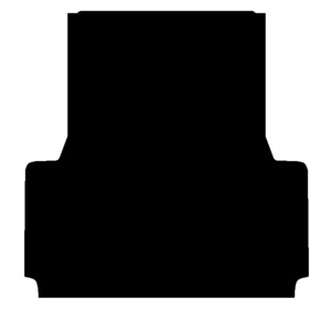 Rubber Ute Mats: Checkerplate Rubber Ute Mat to fit Toyota Hilux Dual Cab 2015 to Current - Suits Factory GR Liner